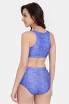 Zelocity Padded Tankini Set With Zipper - Amparo Blue — thumbnail 2